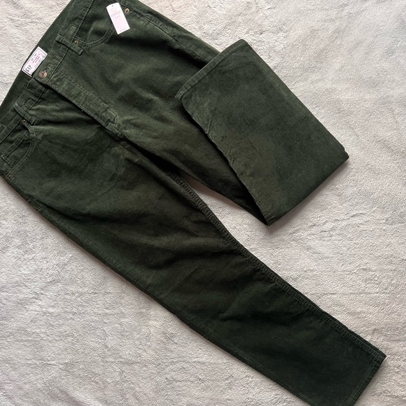 GAP Pants - NWT Gap High Rise Corduroy Vintage Slim Jeans Washwell Emerald Green Sz 33